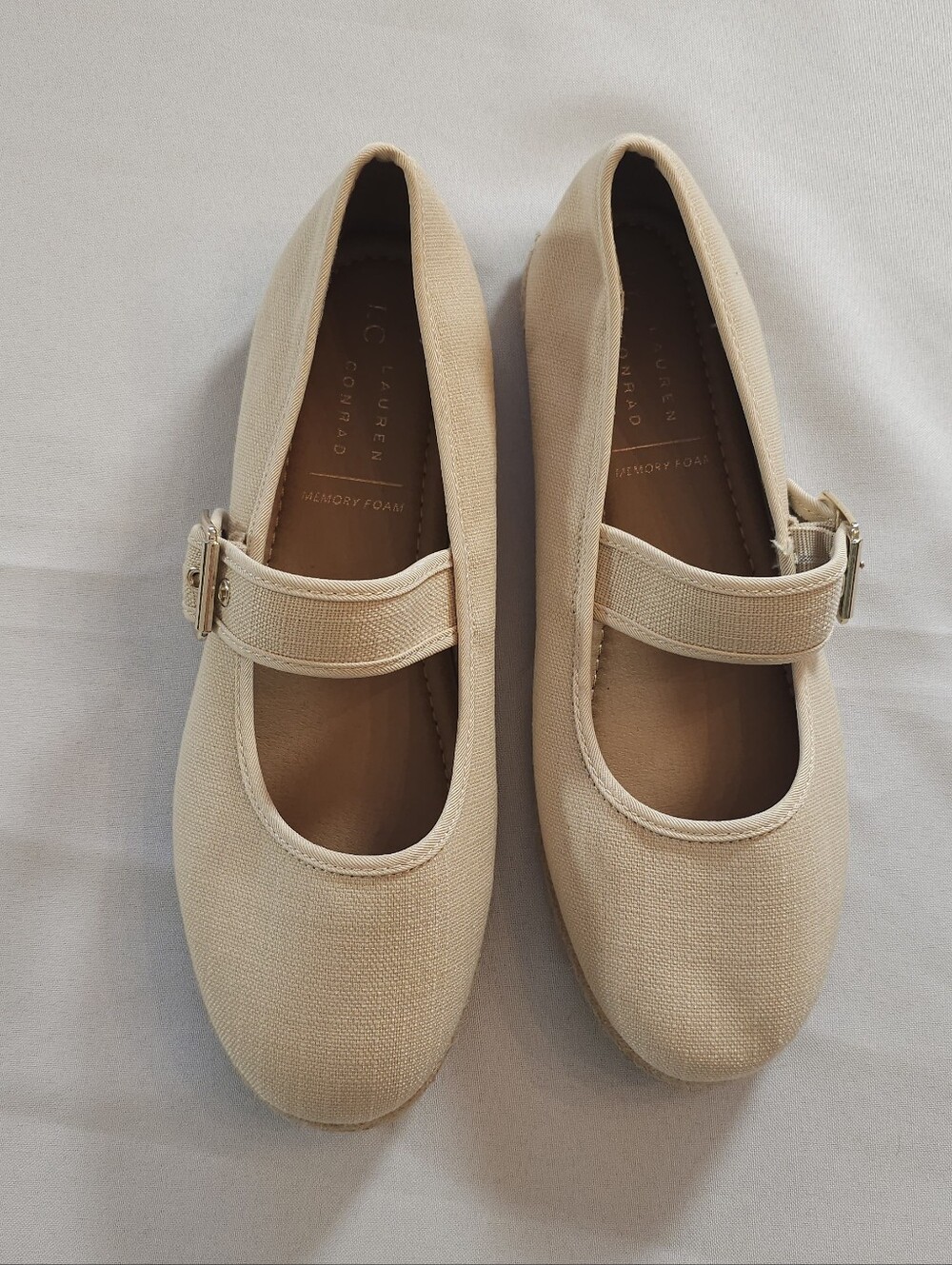 NWOB LC Lauren Conrad Mary Jane Espadrille Flats Size 9